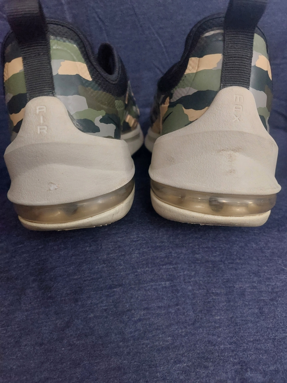 Nike Air Max Women's Camo Print Athletic Shoes in Black and Olive Sz 8 - Picture 5 of 16